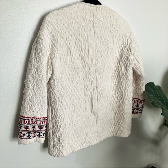 Mango Embroidered Blanket Jacket - Picture 5 of 7